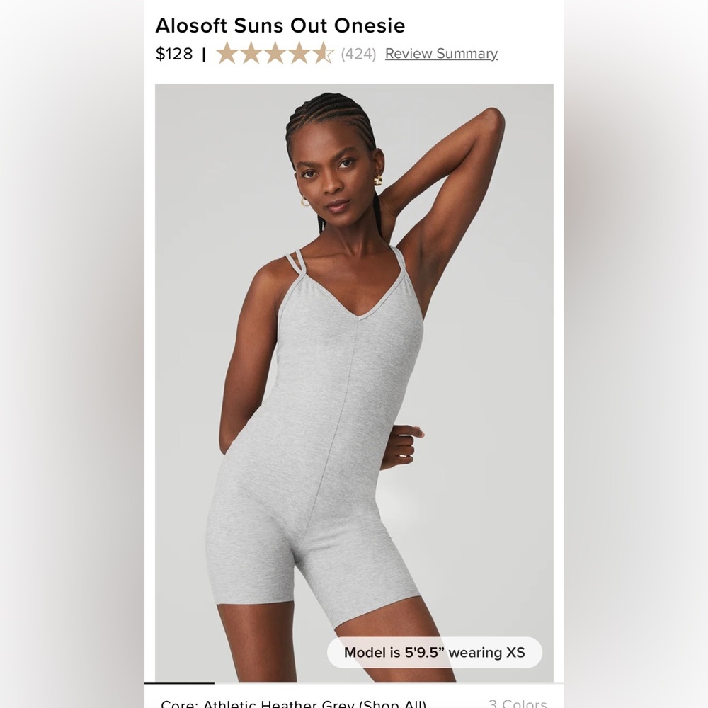Alo Yoga Alosoft Suns Out Onsie